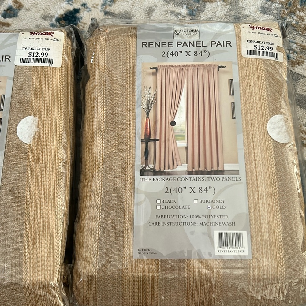 Gold Curtains